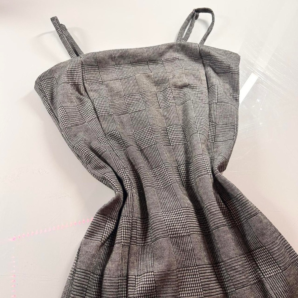 PLAID MINI PENCIL DRESS